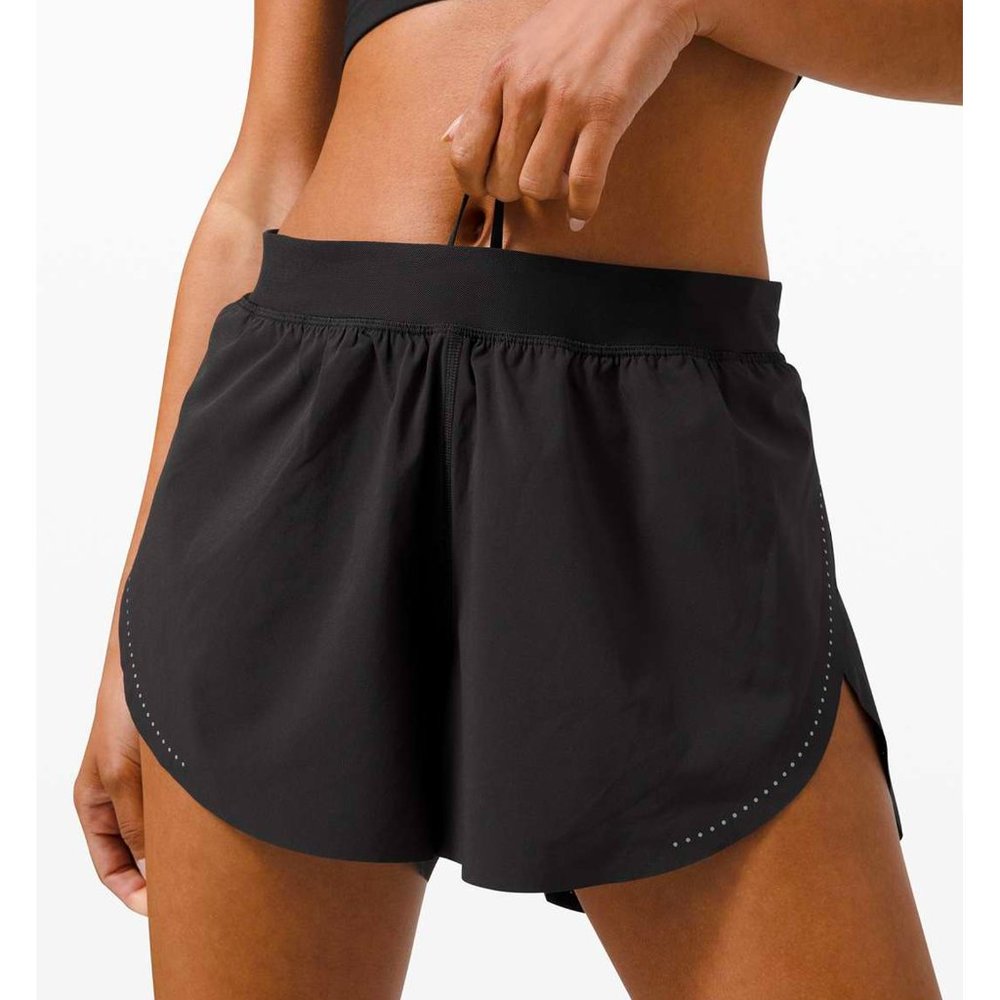 Lululemon Find Your Pace Shorts- 3" Lined- Black- Size 8
